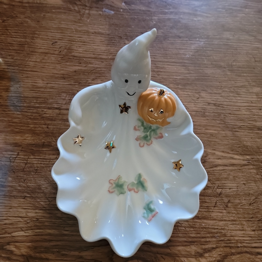 LENOX HALLOWEEN GHOST CANDY DISH